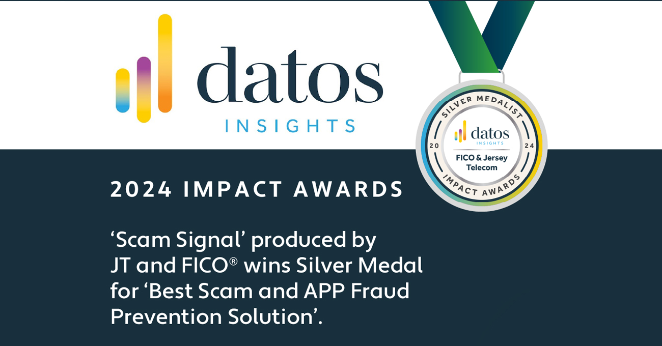 JT and FICO Win Datos Insights Award with Scam Signal